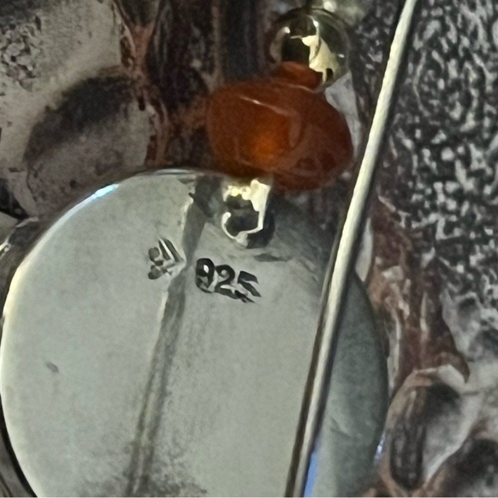 Silpada Sterling Silver and Carnelian
Earrings. - Picture 3 of 8